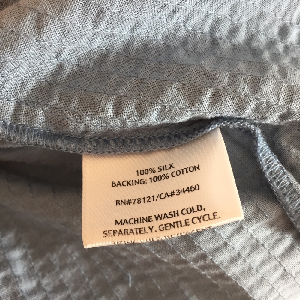 Eileen Fisher | Silk Quilted Button Jacket - Picture 7 of 7